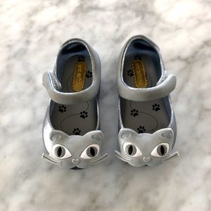 Cat glitter mini Melissa size USA 5 silver